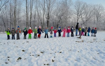 Gozdoljubovi detektivi iz 1. a na lovu za srakami in matematičnim znanjem (7. 12. 2017)